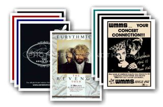 Eurythmics - 10 Promotional Posters - Collectable Postcard Set 1