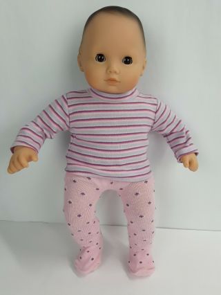 American Girl Bitty Baby Doll Brown Hair And Brown Eyes With Clothing And Toy