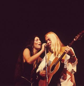 Cher And Gregg Allman Perform At The Rainbow Theatre 1977 2 Old Music Photo