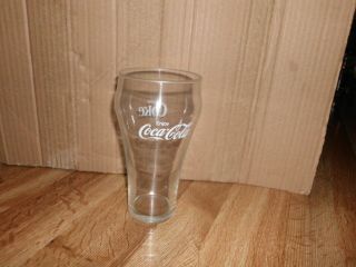 Vintage 6 " Coca - Cola Bell - Shaped Clear Glass Tumbler Coke Soda Pop Cup Gift