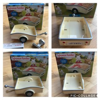 Sylvanian Families Trailer & Tow Bar Boxed Complete