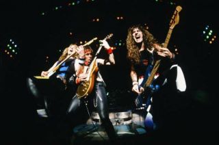 Iron Maiden 1985 Japan Tour Dave Murray,  Adrian Smith Old Photo