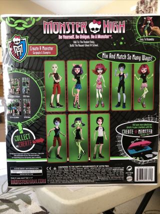 Mattel Monster High Create A Monster Boys Vampire and Gargoyle 3