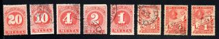 Chile 1896 - 98 Group Of Stamps Mi Used/mh