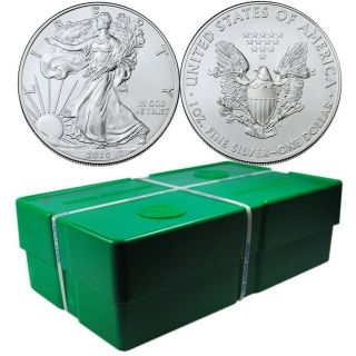 Monster Box Of 500 - 2020 1 Oz Silver American Eagle $1 Coins.  Us
