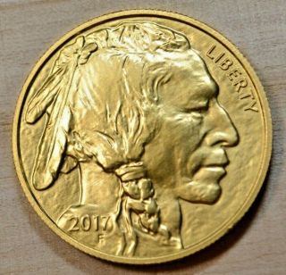 U.  S.  2017 Gold Indian Head / Buffalo 1 Oz.  Gold Bullion Coin $50.  00
