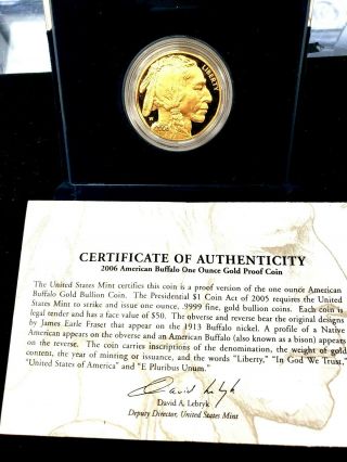 2006 - W $50 American Gold Buffalo Proof And