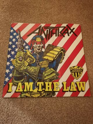 Anthrax I Am The Law Poster