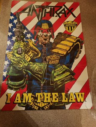 Anthrax I Am The Law Poster 2