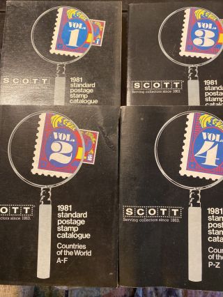 Scott Standard Postage Stamp Catalogs Vol 1 - 4 Of 4 Usa,  Foreign 1981 Ex Library