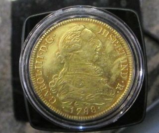 1788 8 - Escudos Gold Coin 3/4 Oz Pure Gold W Certificate