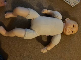 Lifelike 22in Sleeping Girl Soft Silicone Reborn Doll Handmade Newborn Baby