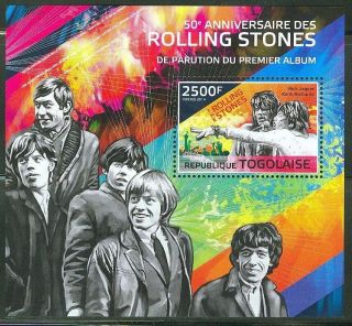 Togo 2014 50th Anniversary Of The Rolling Stones First Album S/s Nh