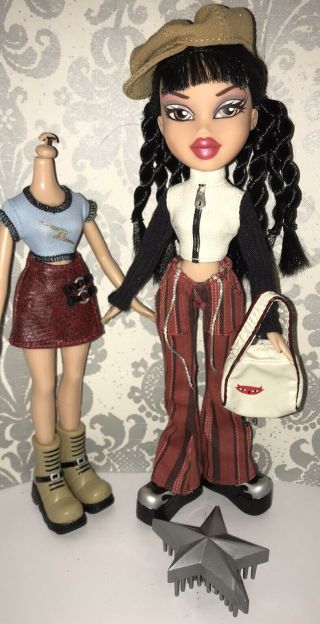 2002 Bratz Xpress It Jade Doll Incl 2nd Outfit
