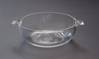 Vintage Pyrex Clear Glass 20 - Oz.  Replacement Bowl / Dish 019,  Handles,  Colorless