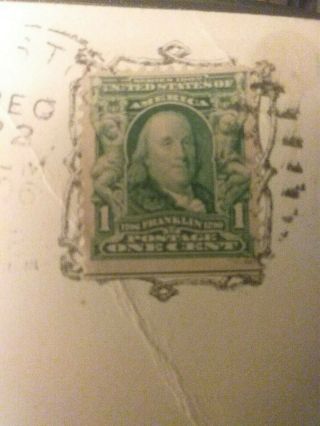 Historical Figure Benjamin Franklin One Cent Stamp Green Uncertified Upgraded Bo
