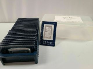 Box Of 25 Pamp Suisse Lady Fortuna.  999 Silver Bar 1 Oz In Certified Assayer