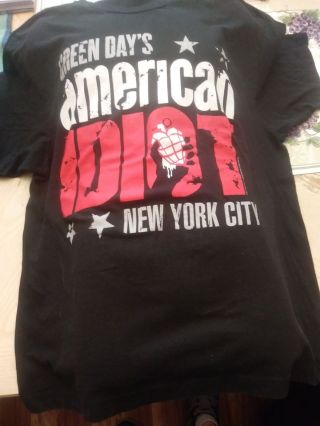 Green Day American Idiot Nyc Mens Black T - Shirt - Size Xl - Rock Band Tee