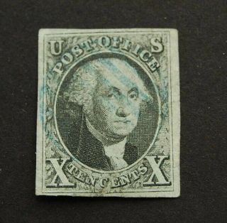Scott 2 1847 George Washington 10 Cent Stamp