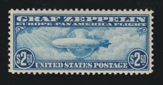 Us C15 $2.  60 Graf Zeppelin Air Mail With Pse Cert Graded 80 Vf Og Nh Scv $9