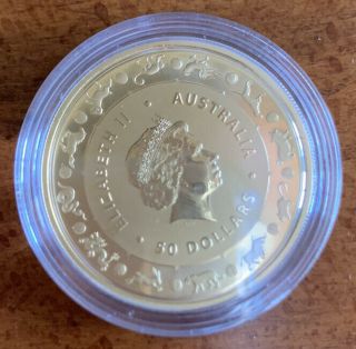 2016 1/2 Oz Gold Lunar Year Of The Monkey Coin Australia $50 Fine Gold Bu