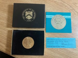 1981 Mark Twain American One Ounce Gold Coin And Receipt