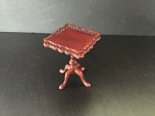 Bespaq Table With Gallery Edge 1:12 Scale Dollhouse Miniature