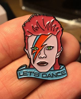 David Bowie Ziggy Stardust Enamel Pin 70s 80s Glam Trans Dance Uk Lgbt Rock Pop