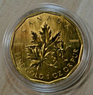 Canada.  2007 Maple Leaf 1 Oz.  9999 Fine Gold $200.  Bullion Coin