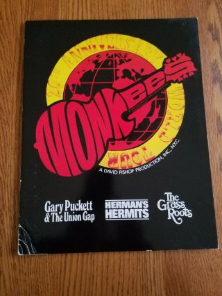 Vintage 1986 The Monkees 20th Anniversary World Tour Souvenir Program