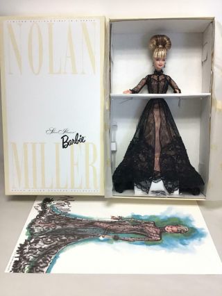 Nib 1998 Le 1st Nolan Miller Couture Barbie Doll 20662 - Sheer Illusion