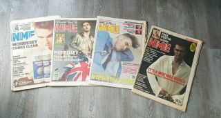Nme Morrissey 1989/91/92 4 X Full Papers With Poster Smiths