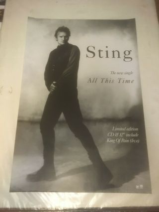 Sting " The Police " All This Time Promotional Poster