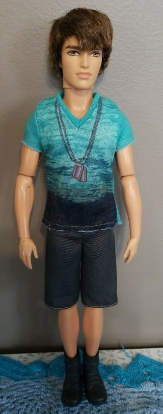 2011 Barbie Fashionistas Ryan Ken Doll Brunette Rooted Hair Articulated Handsome 3