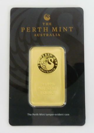 Australian 1oz Fine.  9999 Gold Bullion Bar The Perth