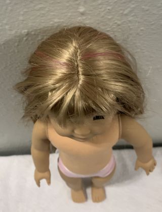 American Girl Doll Blond Hair Banges Light Skin Blue Eyes 3