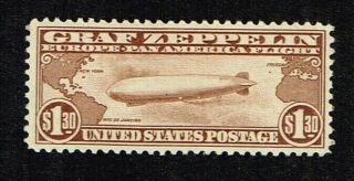 U.  S.  C14 1.  30 Cent Vf/xf Lh - 1930 Graf Zeppelin