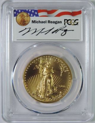 2006 W Burnished $50 1oz Gold American Eagle Reagan Legacy Series Pcgs Sp70