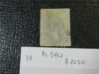 nystamps US Stamp 34 $2250 Po54L1 J1x066 2