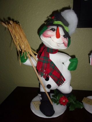 Annalee Doll 19 Inch Christmas Snowman 1994