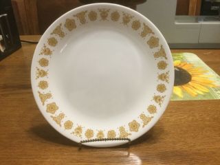 Corelle Golden Butterfly Dessert Plate Dinnerware Dishes Vintage