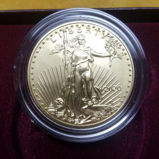 American Eagle 2020 - W One Ounce Gold Burnished Uncirculated Coin.  20eh Flawless