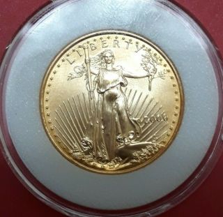 2000 American Gold Eagle Walking Liberty 1/2 Oz $25 Uncirculated In Capsule