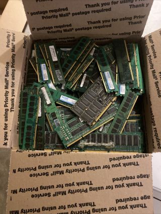 25,  / - Pounds Scrap Ram Memory For Gold Recovery