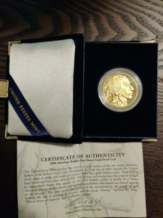 2006 W American Buffalo 1oz Gold Proof $50 U.  S.  Coin