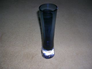 A Very Pretty Blue And Clear Glass Vase
