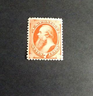 Us Stamps - Scott 160 7c 1873 - Og Hr - Weiss Certificate
