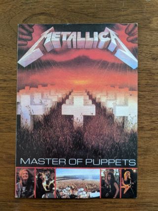 Metallica Master Of Puppets Vintage Postcard 1986