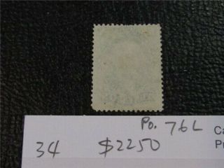 nystamps US Stamp 34 $2250 Po.  76L D11x052 2