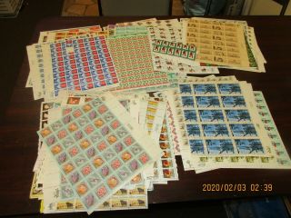 Gum Or Hinged Postage Lot,  1 Cent To 20 Cent,  Face Value $500.  00